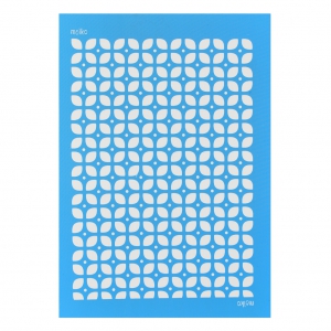 Silk Screen Moiko pour Pâte polymère 74x105 mm - Motif carrelage année 70 7.08