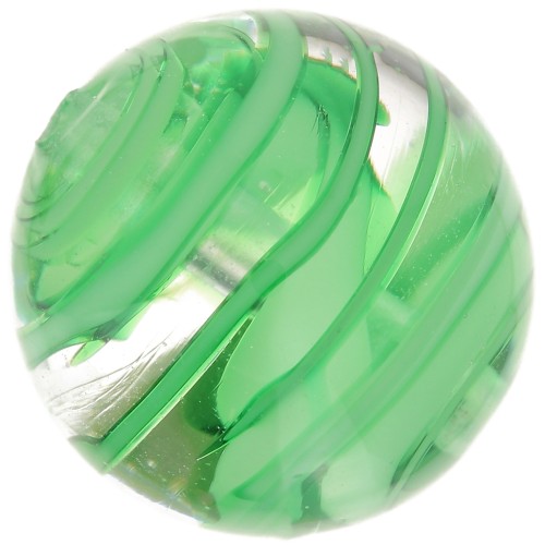 Ronde Murano 12 mm striée Vert x1