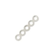 Intercalaires  5 rangs 17x3.4 mm argenté x6|raw }}
