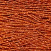 Cordon de soie japonaise 0.7 mm Orange Métallisé x 1m
