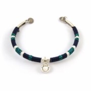 Cordon de soie japonaise 0.7 mm Rouge Métallisé x 1m