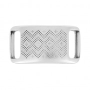 Intercalaire motif ethnique passant pour lacet 10mm Placage Argent fin vieilli