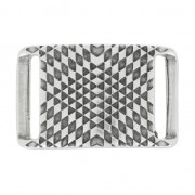 Intercalaire motif ethnique passant pour lacet 20mm Placage Argent fin vieilli|raw }}