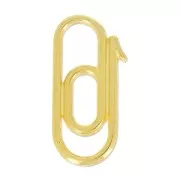 Intercalaire Trombone 21 mm Doré à l'or fin x1