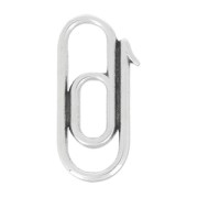 Intercalaire Trombone 21 mm Placage Argent fin vieilli x1