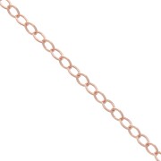 Chaîne maille Forçat limée 1,6 mm en Rose Gold filled (or laminé)  x 50cm