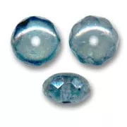 Donuts 7x4 mm Crystal Baby Blue Luster x25