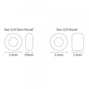 Rocaille Toho Demi Round 11/0 TO11RDR0702 - Dark Copper Mat x5g