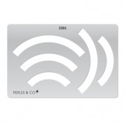 Gabarit rigide pour pâte polymère 152x100 mm motifs Arcs