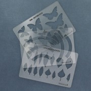 Gabarit rigide pour pâte polymère 152x100 mm motifs Chevrons