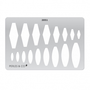 Gabarit rigide pour pâte polymère 152x100 mm motifs Ethniques