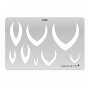 Gabarit rigide pour pâte polymère 152x100 mm motifs Parure Indienne