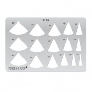 Gabarit rigide pour pâte polymère 152x100 mm motifs Angles