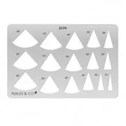 Gabarit rigide pour pâte polymère 152x100 mm motifs Angles