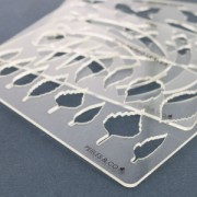 Gabarit rigide pour pâte polymère 152x100 mm motifs Angles