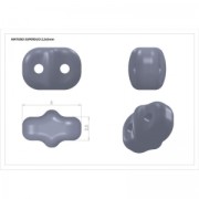 SuperDuo 2,5x5 mm Nickel Plated x10g