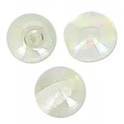 Perles en verre tchèque rondes 4 mm Crystal Green Rainbow x50