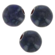 Perles en verre tchèque rondes 4 mm Dark Sapphire Travertin x50|raw }}
