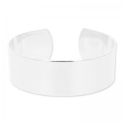 Bracelet en laiton 20x180 mm argenté x1|raw }}