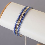 Chainette d'extension maille Rombo sequin goutte 55 mm en Argent 925 x1