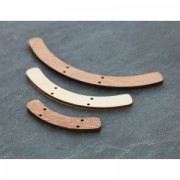 Intercalaire pour collier barre  52x10 mm en bois Naturel x1