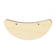 Intercalaire pour collier demi-lune  56x21 mm en bois Naturel x1