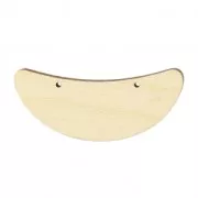 Intercalaire pour collier demi-lune  56x21 mm en bois Naturel x1