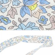 Sand - Biais en tissu Liberty - D'anjo - Baby Blue x1m Biais en tissu Liberty - D'anjo - Baby Blue x1m