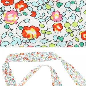 Biais en tissu Liberty - Eloïse - Mint x1m