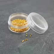 Boîte ronde de rangement 38.5 mm - Transparent x1