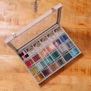 Boîte ronde de rangement 39 mm Transparent x1