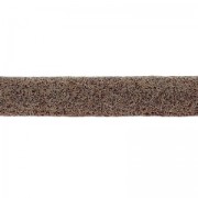 Lacet cuir double façon daim irisé 5 mm Marron x 50cm|raw }}