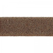 Lacet cuir double façon daim irisé 10 mm Marron x 50cm|raw }}