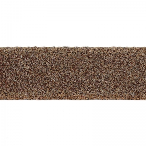 Lacet cuir double façon daim irisé 10 mm Marron x 50cm