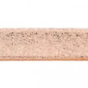 Lacet cuir double façon daim métallisé craquelé 10 mm Pink Gold x 50cm