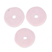 Perles Heishi rondelles en céramique 8.5 mm Light Mauve mat x20