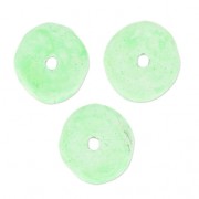Perles Heishi rondelles en céramique 8.5 mm Light Mint mat x20|raw }}