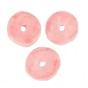 Perles Heishi rondelles en céramique 8.5 mm Light Rose mat x20
