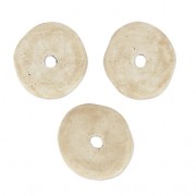 Perles Heishi rondelles en céramique 8.5 mm Sand mat x20|raw }}