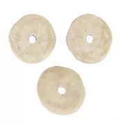 Perles Heishi rondelles en céramique 8.5 mm Sand mat x20