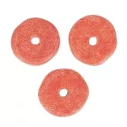 Perles rondelles Heishi en céramique 8.5 mm Terracotta mat x20