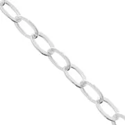Chaîne maille Forçat limée 3 mm en Argent 925 x1m