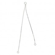 Intercalaires chaînettes maille vénitienne 6/7 cm en Argent 925 x2|raw }}