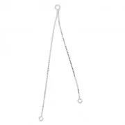 Intercalaires chaînettes maille vénitienne 6/7 cm en Argent 925 x2