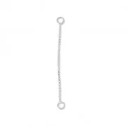 Intercalaires chaînette maille vénitienne 3.5 cm en Argent 925 x2