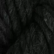 Laine Mèche XXL 155 Noir Chiné x100g