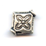 Losanges métal 10 mm argenté vieilli x5