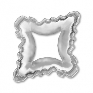 Serti griffe pour cabochon PureCrystal 4927 Rhombus Tribe 19x17 mm Rhodié