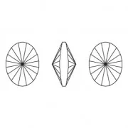 Cabochon en cristal PureCrystal 4122 Oval Rivoli 8x6 mm Crystal AB