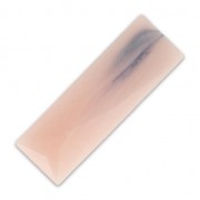 Cabochon synthétique baguette 30x10 mm imitation marbre Rose x1|raw }}